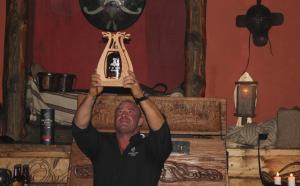 Martin Markvardsen holding up Thor at the Stockholm release Martin Markvardsen holding up Thor at the Stockholm release