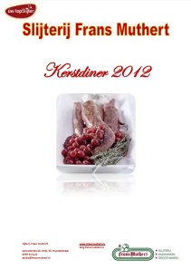 Slijterij Frans Muthert Kerstdiner 2012