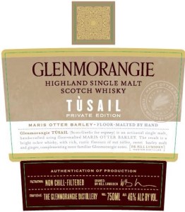 Glenmorangie Tusail label