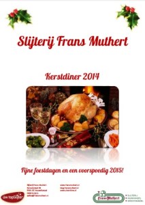 Slijterij Frans Muthert Kerstdiner 2014