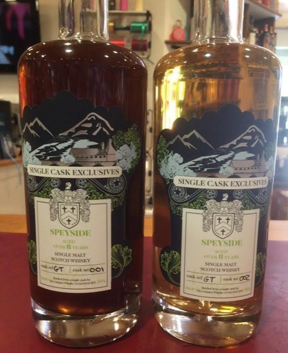 Single Cask Exlcusives Speyside GT001 + GT002